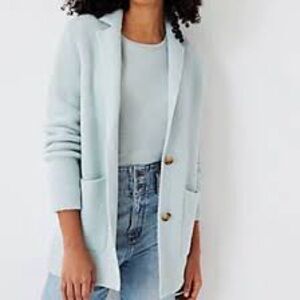 Ann Taylor Soft Blue Cardigan/Coat/ Blazer, Size L